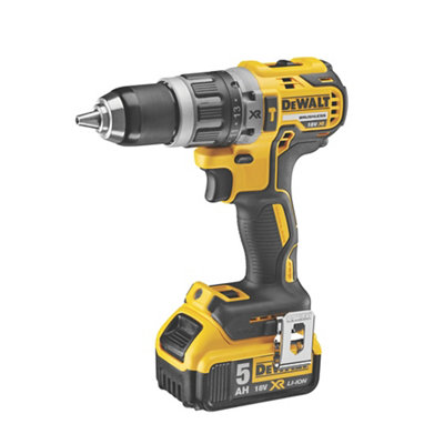 Dewalt 18V Li-Ion Brushless Cordless Combi Drill (2 X 5Ah) - Dcd796p2-Gb