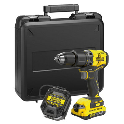 Stanley Fatmax 18V Li-Ion Cordless Hammer Drill (1 X 2Ah) - Sfmcd715d1k-Gb