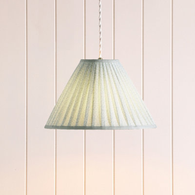 Laura Ashley Duck Egg Blue Vines Conical Lamp Shade (D)30Cm
