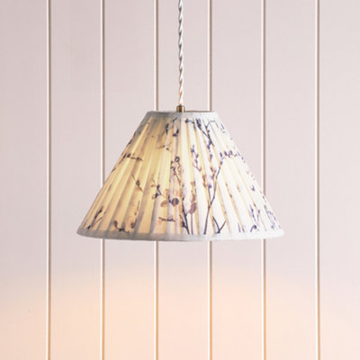 Laura Ashley Blue Pussy Willow Conical Lamp Shade (D)30Cm