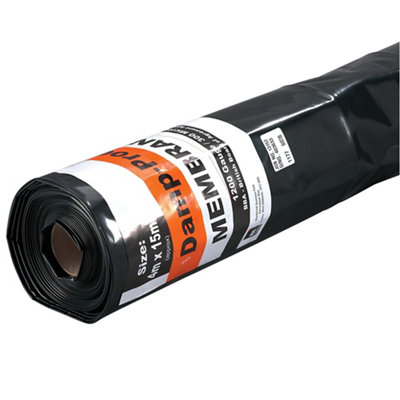 Damplas Black 300 Micron Damp Proof Membrane, (L)15M (W)4M