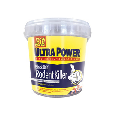 The Big Cheese Rats Mice Rodent Bait Block, 300G