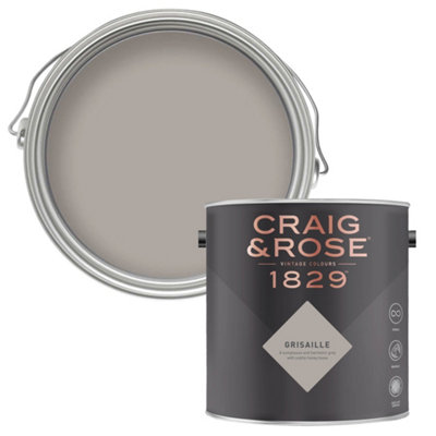 Craig & Rose 1829 Grisaille Chalky Emulsion Paint, 2.5L
