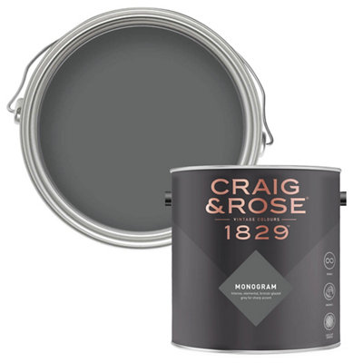 Craig & Rose 1829 Monogram Chalky Emulsion Paint, 2.5L