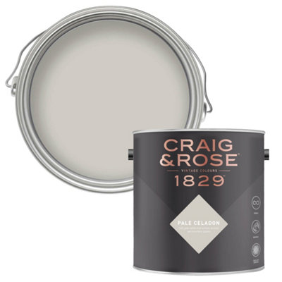 Craig & Rose 1829 Pale Celadon Chalky Emulsion Paint, 2.5L