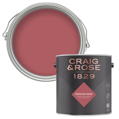 Craig & Rose 1829 Persian Rose Chalky Emulsion Paint, 2.5L
