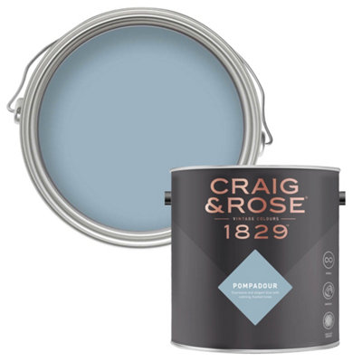 Craig & Rose 1829 Pompadour Chalky Emulsion Paint, 2.5L