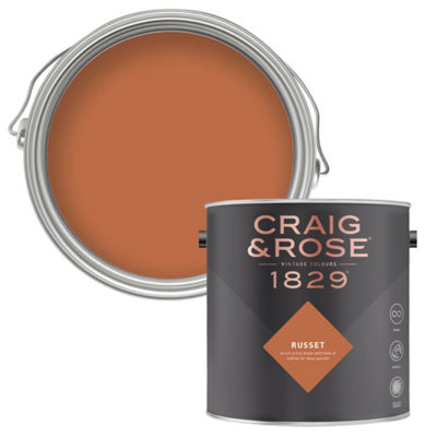 Craig & Rose 1829 Russet Chalky Emulsion Paint, 2.5L