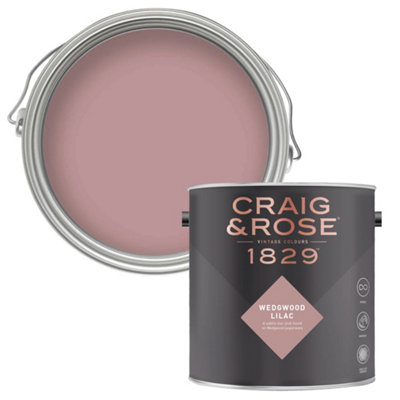 Craig & Rose 1829 Wedgwood Lilac Chalky Emulsion Paint, 2.5L