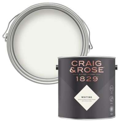 Craig & Rose 1829 Whiting Chalky Emulsion Paint, 2.5L