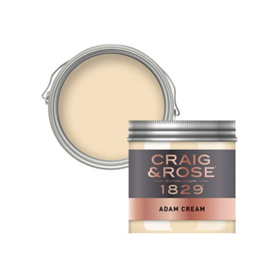 Craig & Rose 1829 Adam Cream Chalky Emulsion Paint, 50Ml