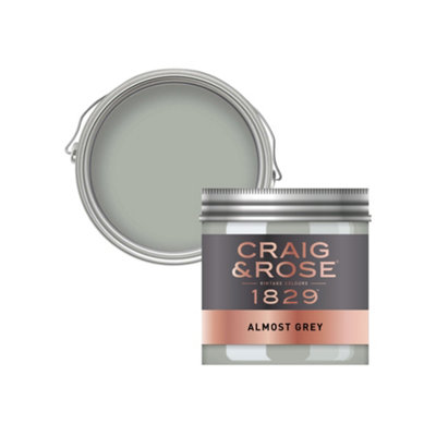 Craig & Rose 1829 Almost Grey Chalky Emulsion Paint, 50Ml