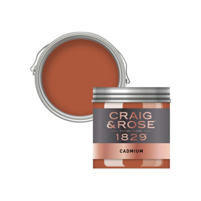 Craig & Rose 1829 Cadmium Chalky Emulsion Paint, 50Ml