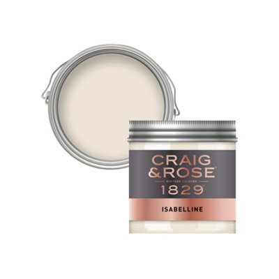 Craig & Rose 1829 Isabelline Chalky Emulsion Paint, 50Ml