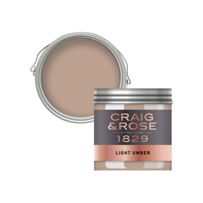 Craig & Rose 1829 Light Umber Chalky Emulsion Paint, 50Ml