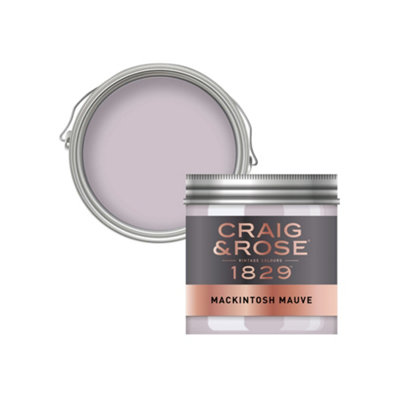Craig & Rose 1829 Mackintosh Mauve Chalky Emulsion Paint, 50Ml