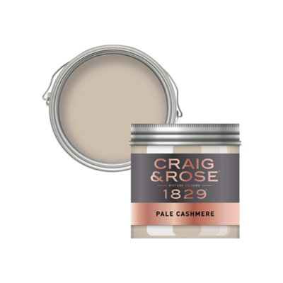 Craig & Rose 1829 Pale Cashmere Chalky Emulsion Paint, 50Ml