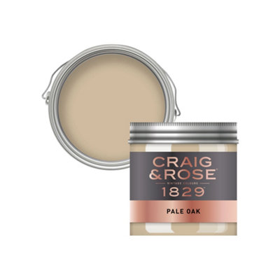 Craig & Rose 1829 Pale Oak Chalky Emulsion Paint, 50Ml