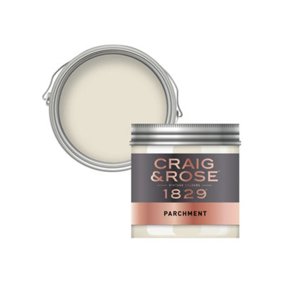 Craig & Rose 1829 Parchment Chalky Emulsion Paint, 50Ml