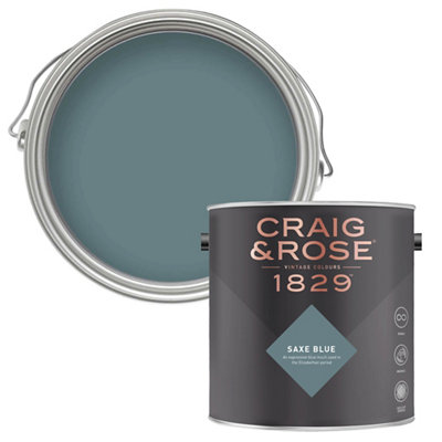 Craig & Rose 1829 Saxe Blue Eggshell Wall Paint, 750Ml