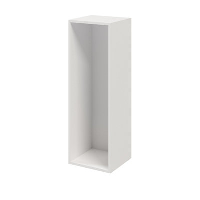 Goodhome Atomia Matt White Modular Furniture Cabinet, (H)1125Mm (W)375Mm (D)350Mm
