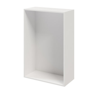 Goodhome Atomia Matt White Modular Furniture Cabinet, (H)1125Mm (W)750Mm (D)350Mm