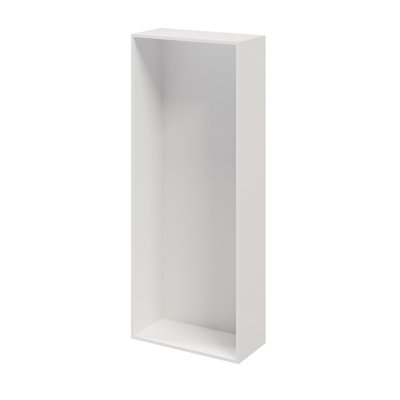 Goodhome Atomia Matt White Modular Furniture Cabinet, (H)1875Mm (W)750Mm (D)350Mm