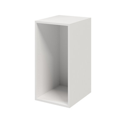 Goodhome Atomia Matt White Modular Furniture Cabinet, (H)750Mm (W)375Mm (D)450Mm