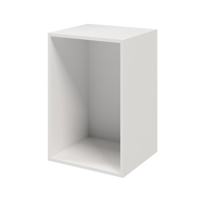 Goodhome Atomia Matt White Modular Furniture Cabinet, (H)750Mm (W)500Mm (D)450Mm