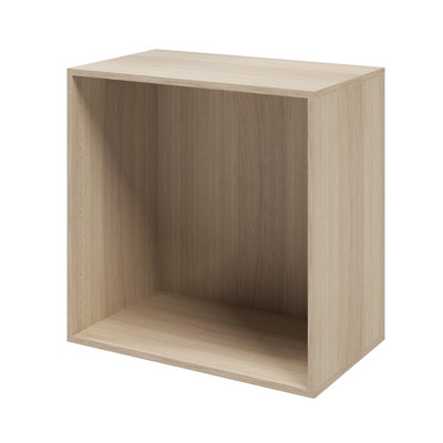 Goodhome Atomia Oak Effect Modular Furniture Cabinet, (H)750Mm (W)750Mm (D)450Mm
