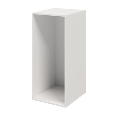 Goodhome Atomia Matt White Modular Furniture Cabinet, (H)1125Mm (W)500Mm (D)580Mm