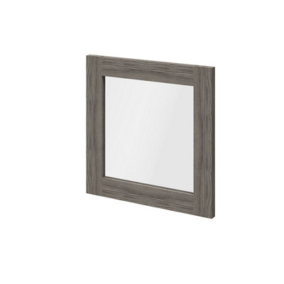Goodhome Atomia Mirrored Grey Oak Effect Transparent Modular Furniture Door, (H) 372Mm (W) 372Mm