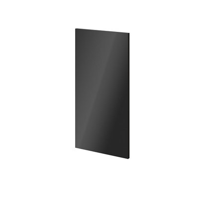 Goodhome Atomia Gloss Anthracite Non-Mirrored Modular Furniture Door, (H) 747Mm (W) 372Mm