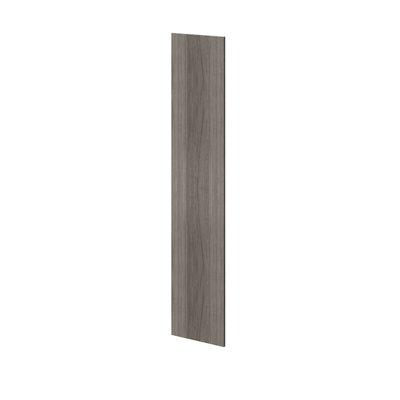 Goodhome Atomia Matt Grey Oak Effect Non-Mirrored Modular Furniture Door, (H) 1872Mm (W) 372Mm