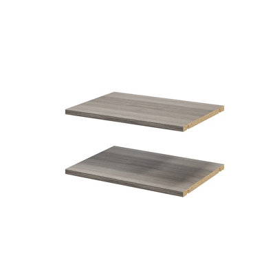 Goodhome Atomia Matt Grey Oak Effect Shelf, (L)464Mm (D)332Mm