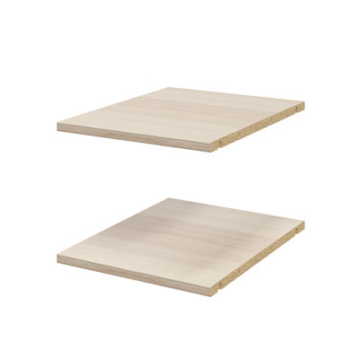 Goodhome Atomia Matt Oak Effect Shelf, (L)339Mm (D)432Mm