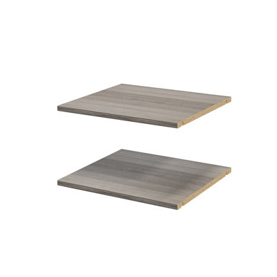 Goodhome Atomia Matt Grey Oak Effect Shelf, (L)464Mm (D)432Mm