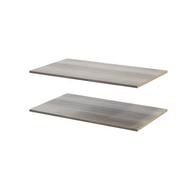 Goodhome Atomia Matt Grey Oak Effect Shelf, (L)964Mm (D)562Mm