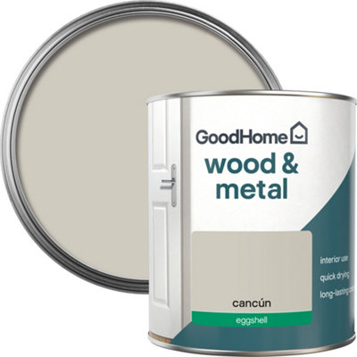 Goodhome Cancún Eggshell Metal & Wood Paint, 750Ml