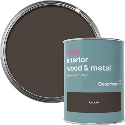 Goodhome Bogotá Satin Metal & Wood Paint, 750Ml
