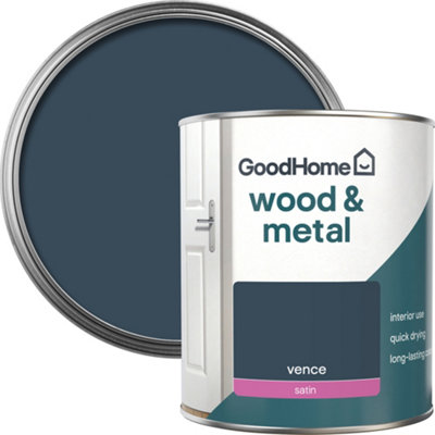 Goodhome Vence Satin Metal & Wood Paint, 750Ml