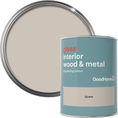 Goodhome Tijuana Gloss Metal & Wood Paint, 750Ml