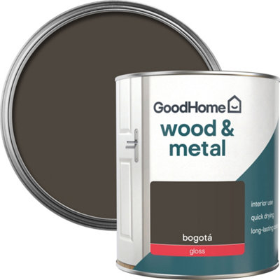 Goodhome Bogotá Gloss Metal & Wood Paint, 750Ml