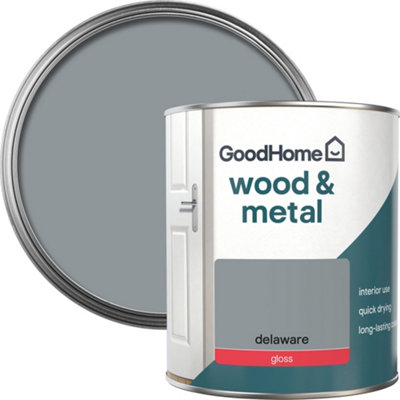 Goodhome Delaware Gloss Metal & Wood Paint, 750Ml