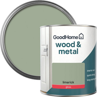 Goodhome Limerick Gloss Metal & Wood Paint, 750Ml