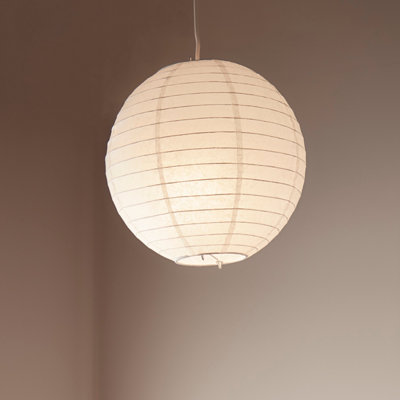 Goodhome Raqis White Pendant Ball Light Shade (D)28Cm
