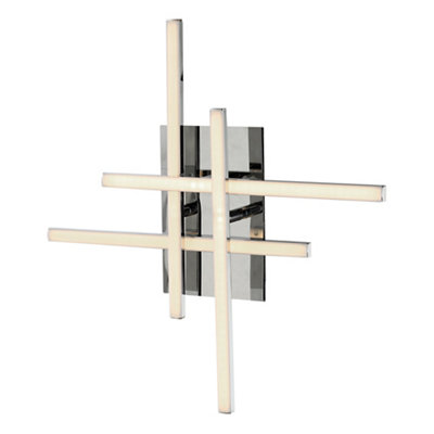 Goodhome Alani Chrome Effect Quadruple Wired Wall Light
