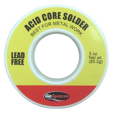 Gosystem Lead-Free Acid Core Solder, 85.2G