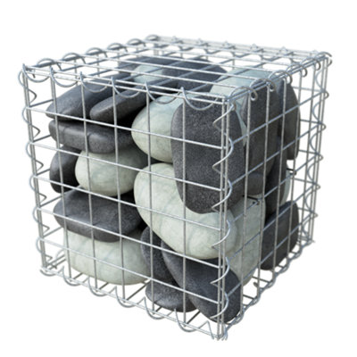 Apollo Gardening Galvanised Steel Wire Gabion Kit, (H)30Cm X (L)30Cm