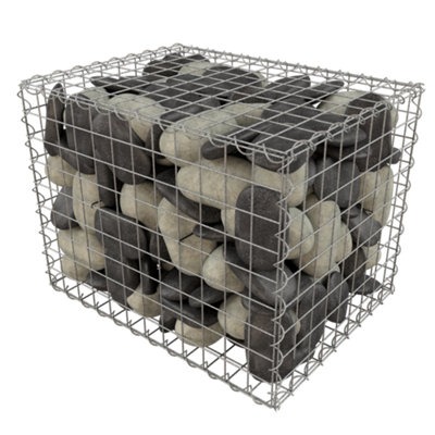 Apollo Gardening Galvanised Steel Wire Gabion Kit, (H)45Cm X (L)60Cm